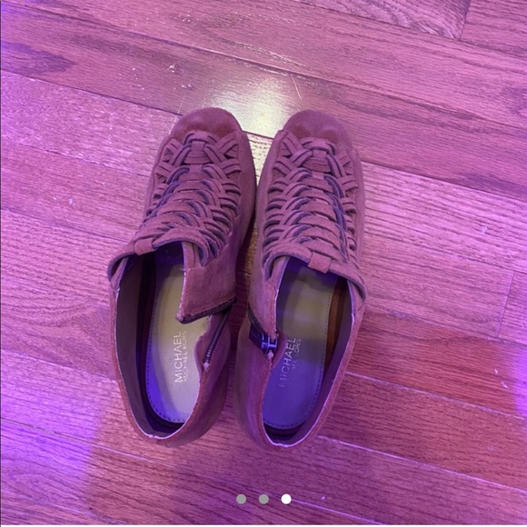 Michael Kors open toe brown suede booties! - Picture 3 of 3